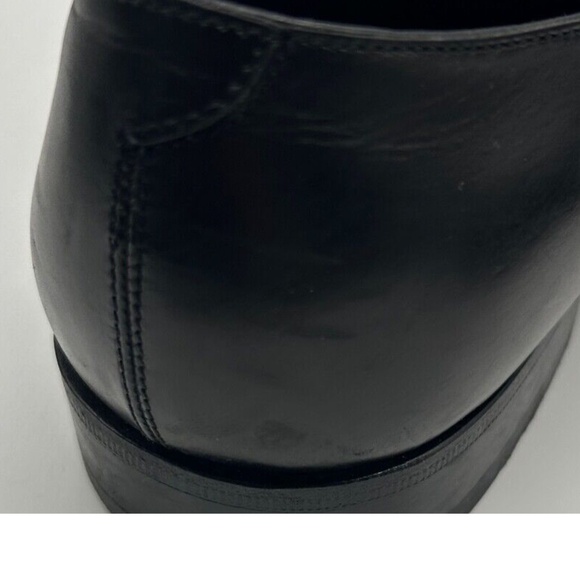 Salvatore Ferragamo black leather single strap monk dress shoe sz 10.5 b main image 4